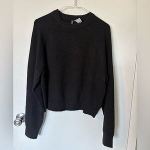 H&M - Divided Black Crewneck Sweater - Women's Soft Knit